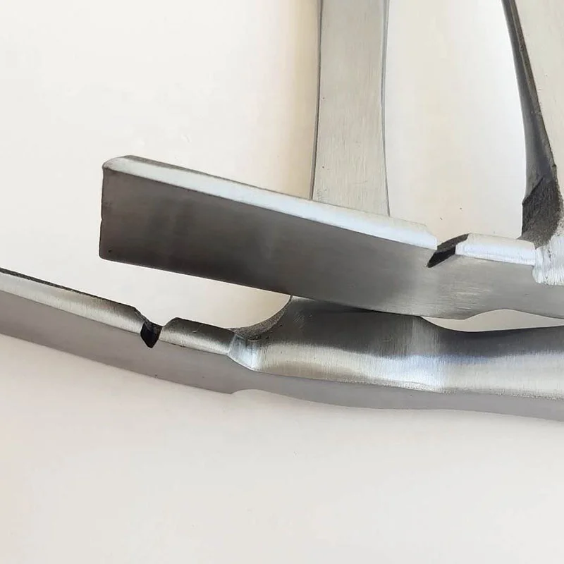 Magnetic roof axe wooden handle sheep horn hammer tent ground nail iron hammer life-saving tool