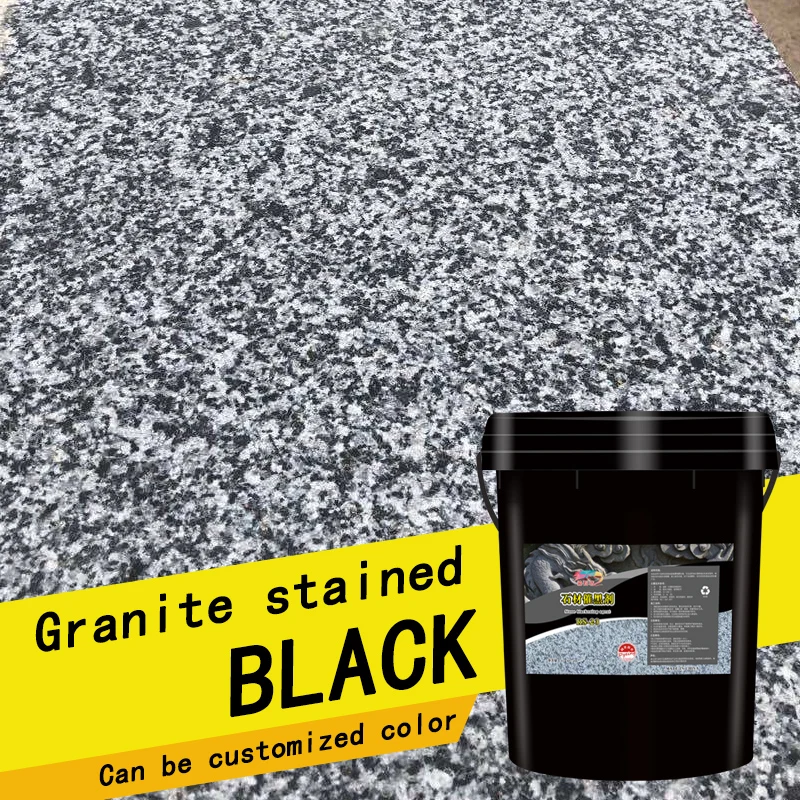 Hot sale ultra concentrated UV resistant dyeing material, solid content 60%, black dye applied to stone concrete mouth making