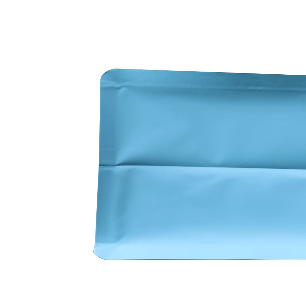 Синие пакеты для упаковки кофейных зерен односторонние воздухопроницаемых клапанов из алюминиевой фольги кофейного порошка