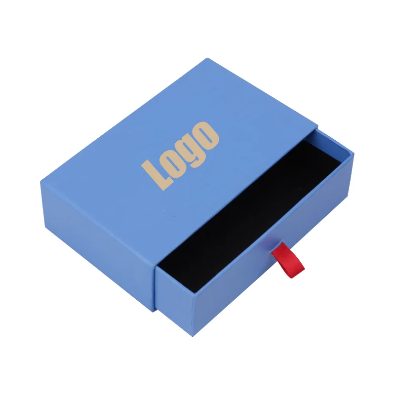 Custom Logo Luxury Jewellery Earring Bracelet Necklace Ring Drawer Box Small Gift Pouch Travel Storage Packaging Jewelry Boxes