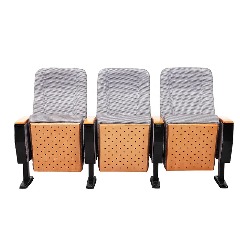 Wholesale Stadium Seats Stacking Fabric Connect indoor solid wood llecture cinema auditorium seating home theatre chair