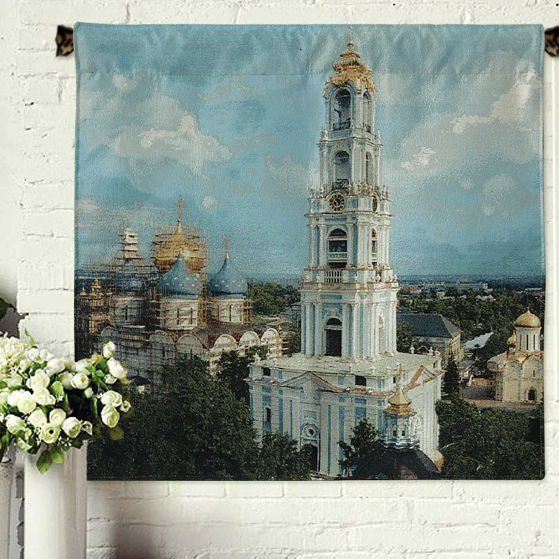 Accept custom logo For Custom  Woven Tapestry Wall  Hanging  Cotton Upholstery Anime heavy Tapestry Custom