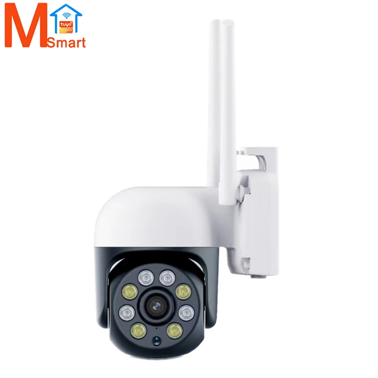 Tuya smart outdoor rainproof 360 dual light camera small outdoor ball PTZ camera wifi