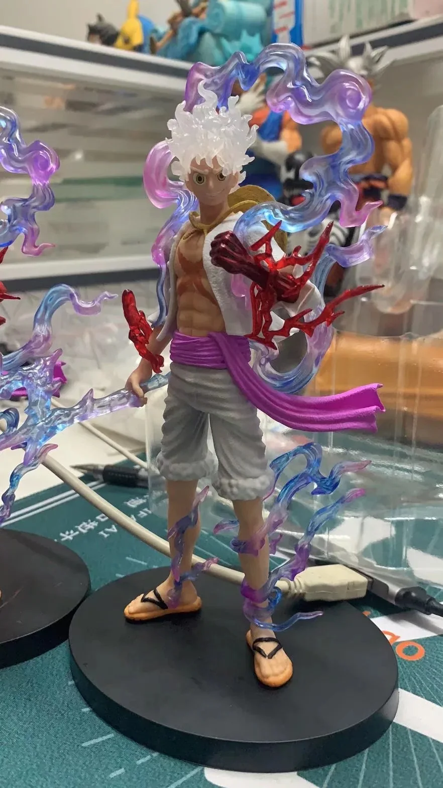 21CM 2 Colors One Piece Gk Sun God Fifth Gear Luffy Anime Figure Model Ornament PVC Action Figures Doll Gift