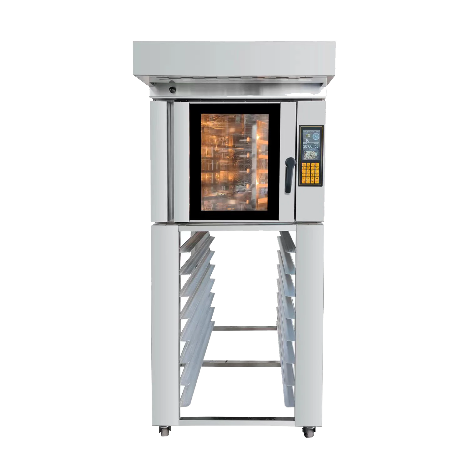 Linkrich Commercial New Hot Air Electric 5 Trays Rotary Bread Cake Pizza Convection Bakery Oven For restaurants Food Shops