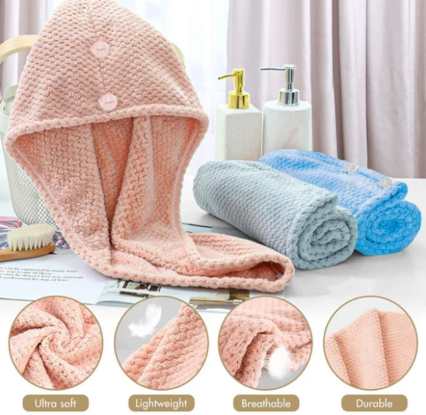 Factory Wholesale Hair Salon Towel Dry Hair Towel Micro Fibre Hair Towel
