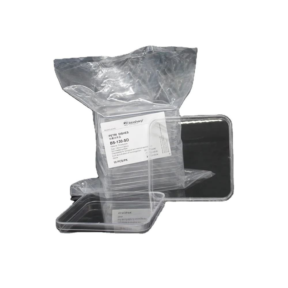 Factory price sterilized tissue lab supplies 13*13 culture petri dish