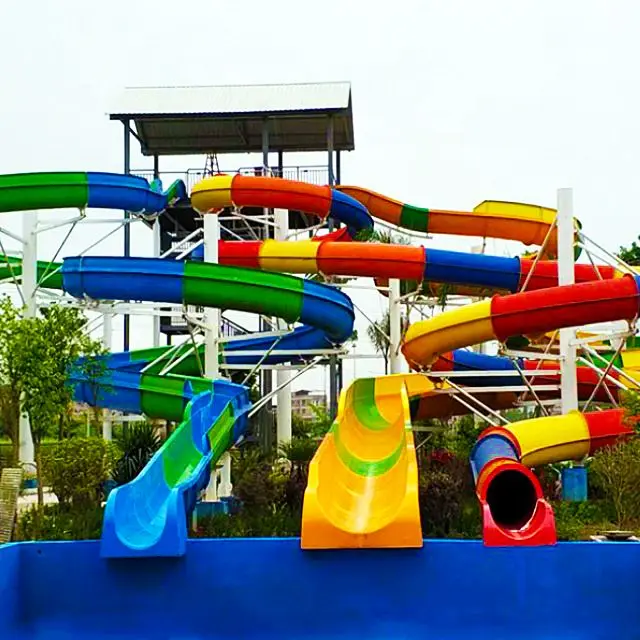 China factory swimming pool water park slide for adult