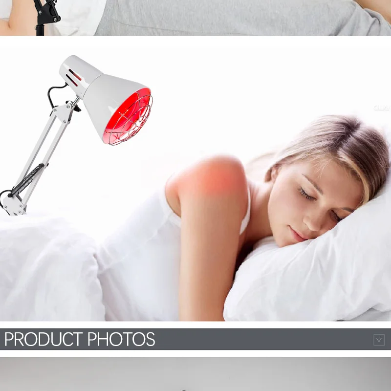 Iron long lamp arm folding infrared therapy table lamp supports OEMODM factory direct sales the best price