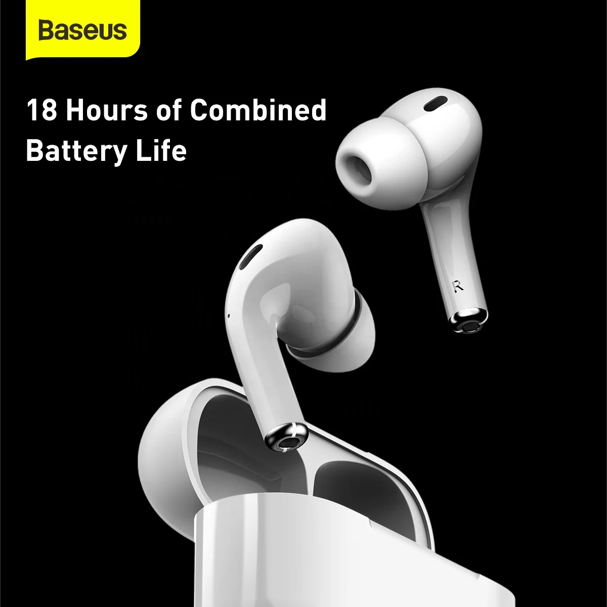 Baseus W3 TWS 5.0 Wireless Earphone In-ear HD Earbuds Touch Control Headset Earphone IPX5 Waterproof Sports Earphones