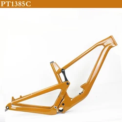 High technology Max tire 2.4' Travel 160mm without shock absorber 29er carbon soft tail suspension mountain bike frame