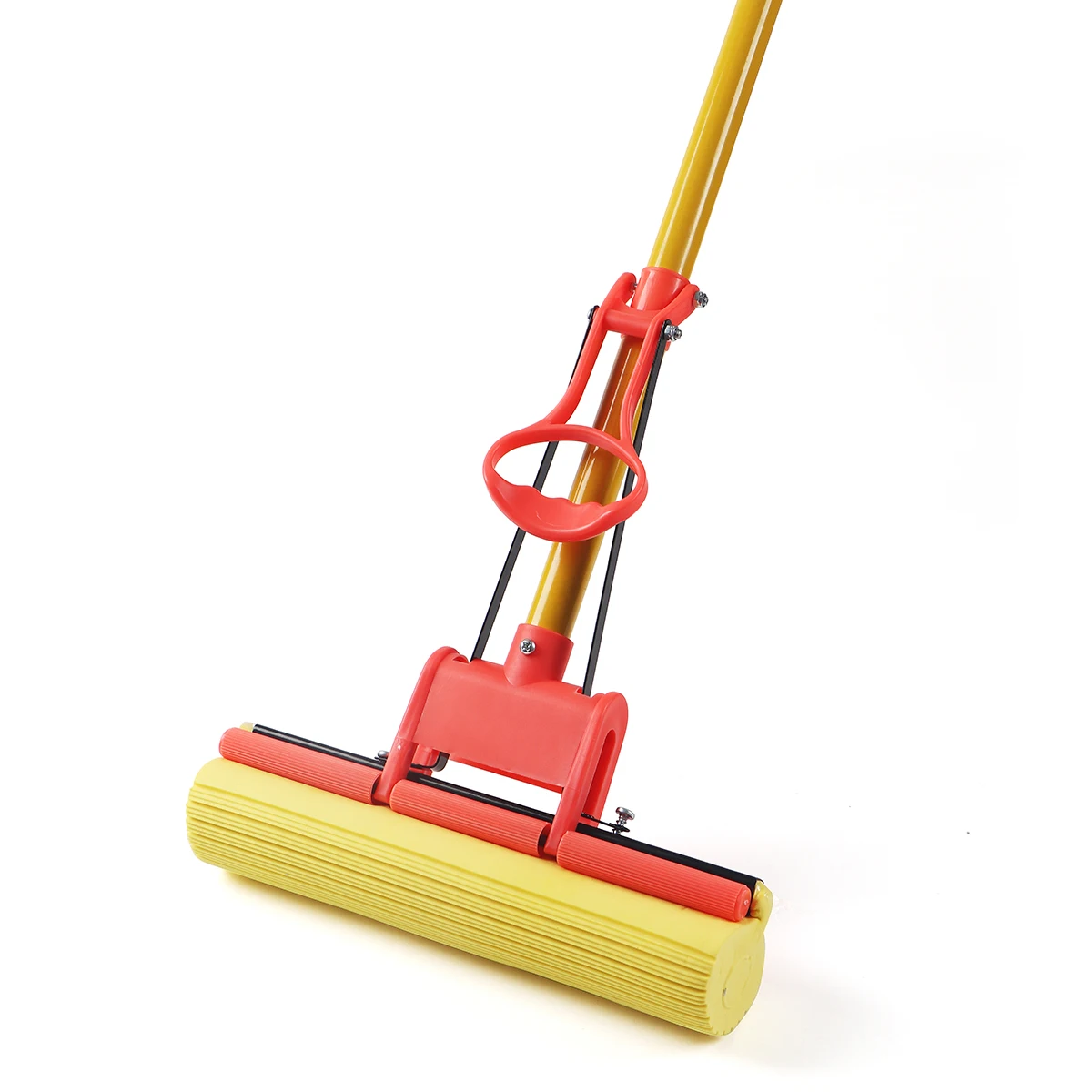 Supermarket hot selling roller type iron telescopic rubber cotton sponge mop home cleaning good helper