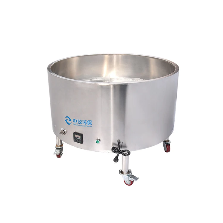 Fast Heating Making Frying Food Catering Equipment 100L Oil Capacity Gas-Fired Round Commercial Bulk Fryer