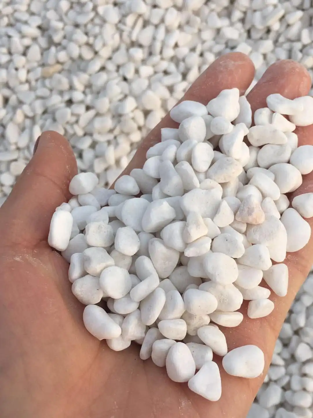 Decorative Landscaping White Marble Pebble Stone