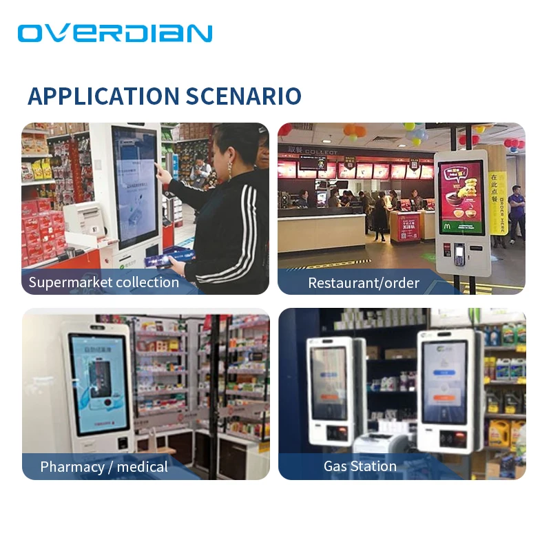 High Cost Performance Self Service Payment Kiosk Two Kinds Of System Selection Self-Payment Ordering Kiosk