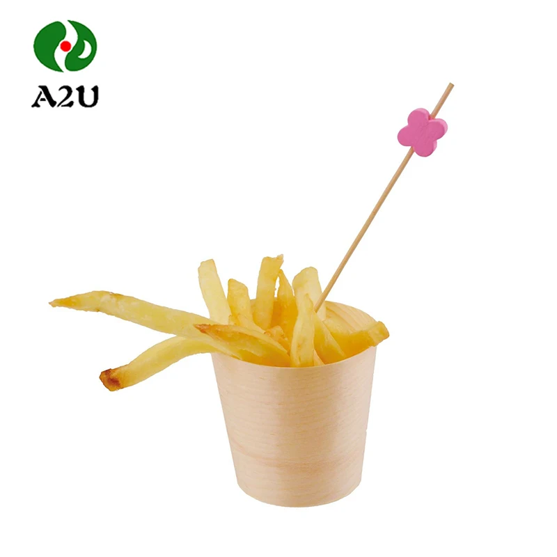 Nature Environmental Friendly Bulk Disposable Wooden Aspen Cup With Top Quality