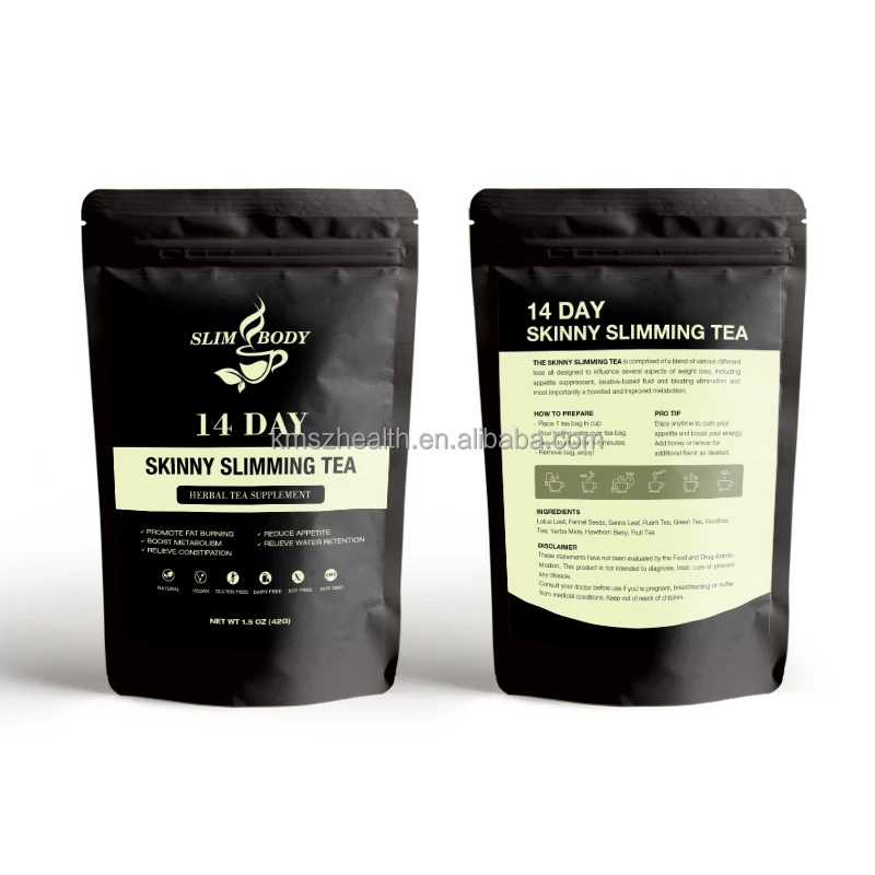 Private Label Service Customized 14 & 28 Burn Tummy Skinny Detox Tea