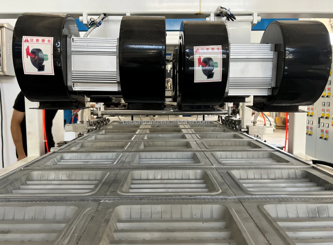 High Speed Vacuum Forming Machine For Making Disposable Plastic Take Away Food Box