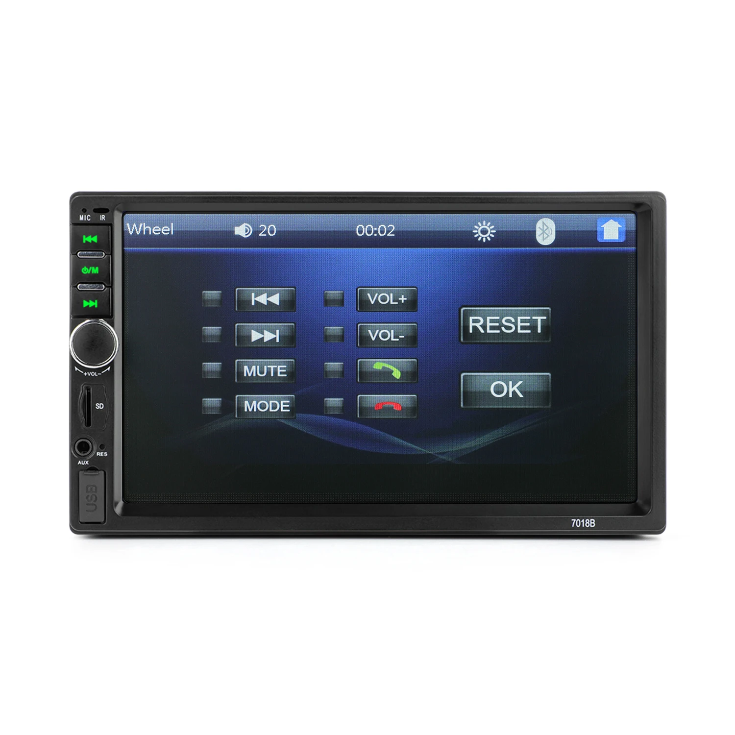 7018B 7 inch 2 din Car stereo Mirror link BT FM TF USB Car Radio MP5 Video Player autoradio for all cars