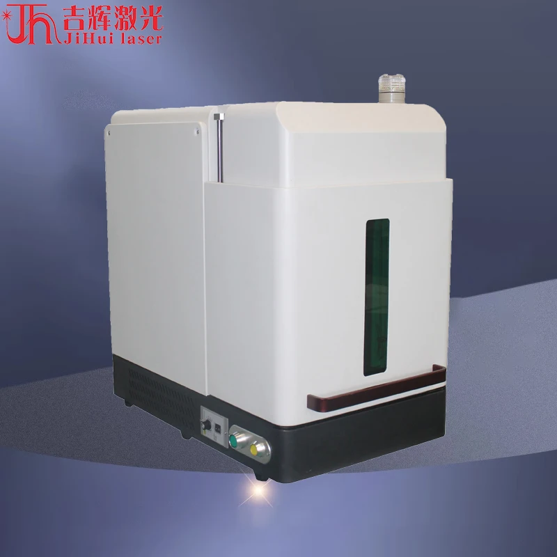 20W/30W/50W/100W Desktop Fiber Laser Marking Machine Metal Ring Stainless Steel Carton Plastic Laser Marking