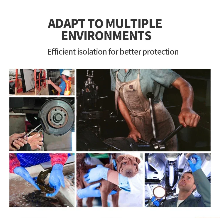 SANWEI 100/50/20PCS Purple Disposable Gloves Disposable nitrile/Vinyl Latex Examination Medical Gloves