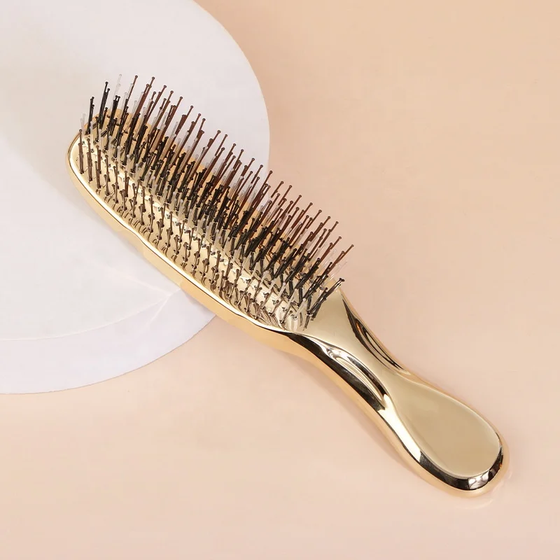 Hot Sales Custom Logo Hair Brush Eco Friendly Natural Plastic Big Hair Comb