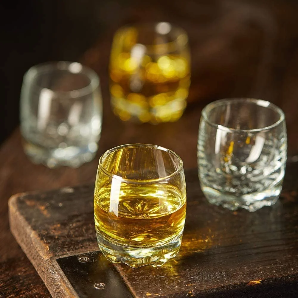 Customized 2.8oz 80ml Heavy Base Shot Glass Set Whisky Vodka Tequila glass cup shot glass for bar party