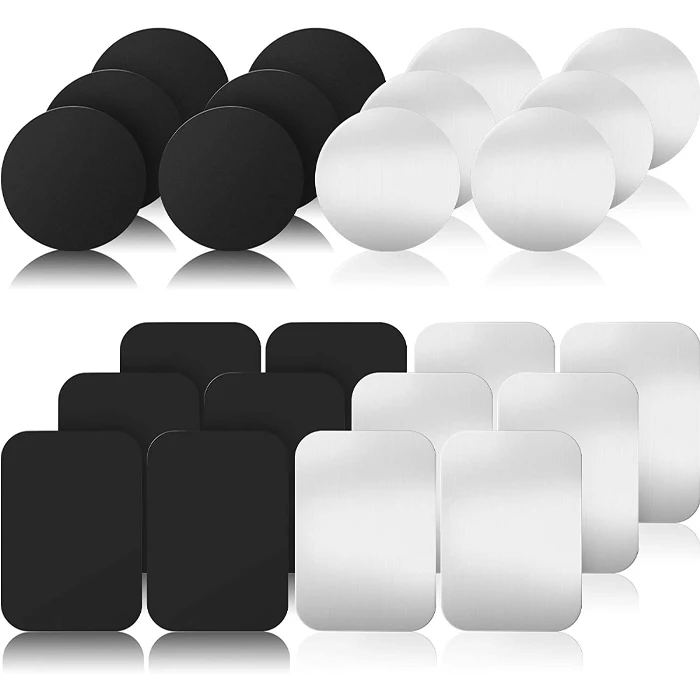 Металлическая пластина для магнитного держателя сотового телефона липкая клейкая Замена автомобильного крепления маленький плоский ультратонкий круглый