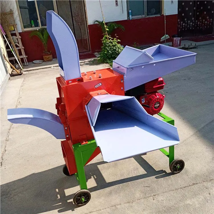 Cow Grass Cutting Kneading Mini Goats Chaff Cutter Rabbit Feed Blades Grinder Machine grass crop cutter for Sale