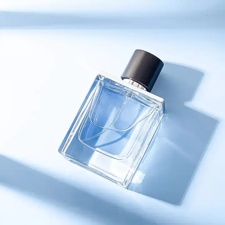 Luxury Square Perfume Spray Bottle High-end 30ml 50ml 100 ml Empty Glass Perfume Bottle With Lid and Box