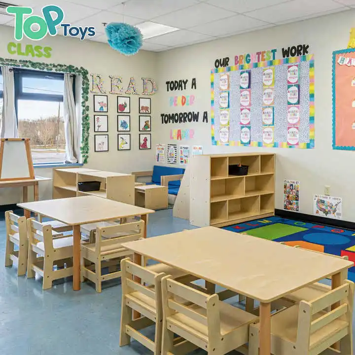 Montessori Daycare Nursery Furniture Childcare Preschool Furniture Solutions Equipment For Kindergarten Table Chair For Kids