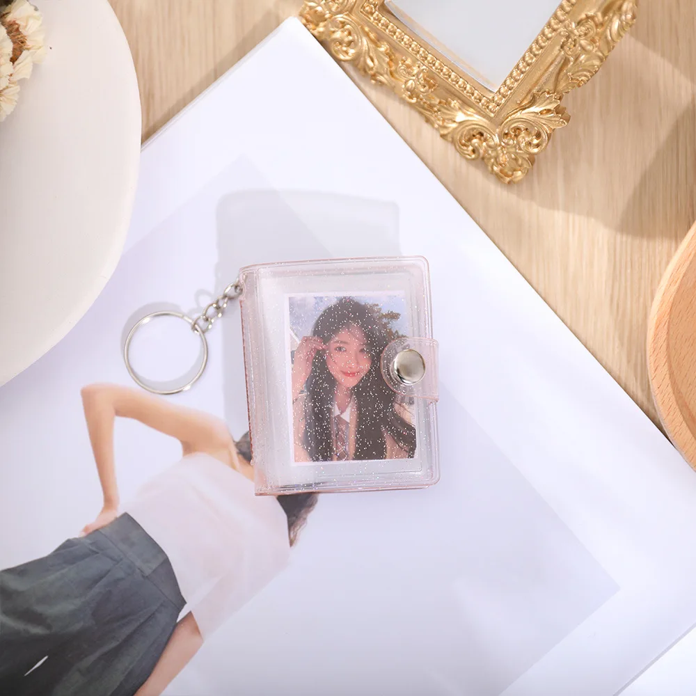 Little Daisy New Mini Album Pocket Insert Photo Album ID Photo Storage Album Small Keychain