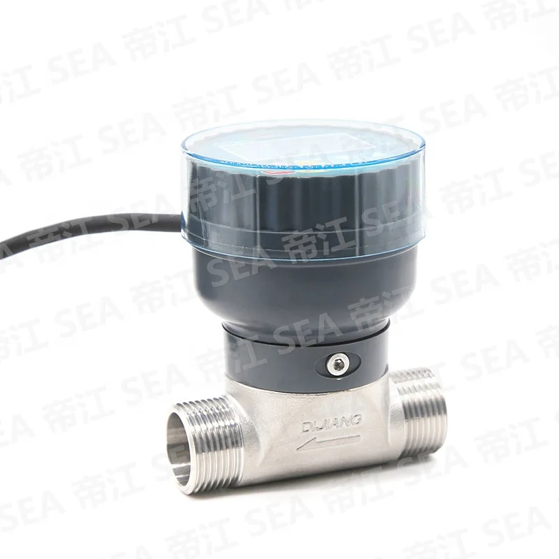3/4 ''DN20 Pulse/485 сигнала электромагнетический расходомер жидкий сточной воды замер 5-150LPM крепеж из нержавеющей стали с ЖК-дисплеем