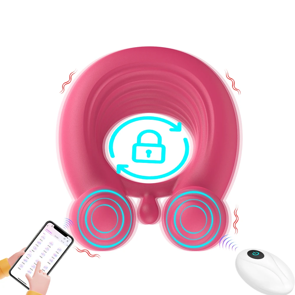 Sexmima OEM ODM Male Adult Sex Toys Waterproof Ejaculation Delay Male Penis 10 Modes Vibrating Vibe Cock Ring For Men