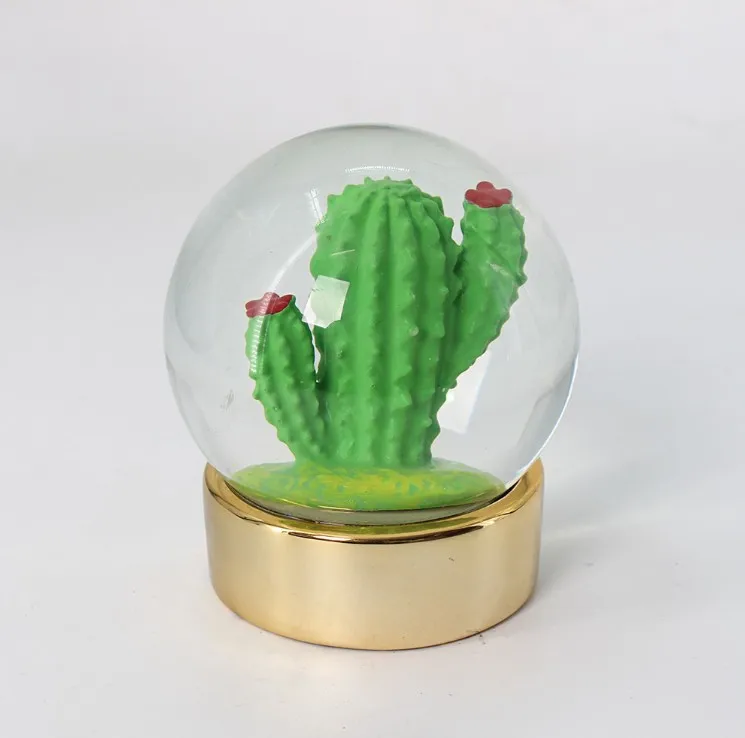 Factory directly cheap custom fairy pink polyresin flamingo snow globes