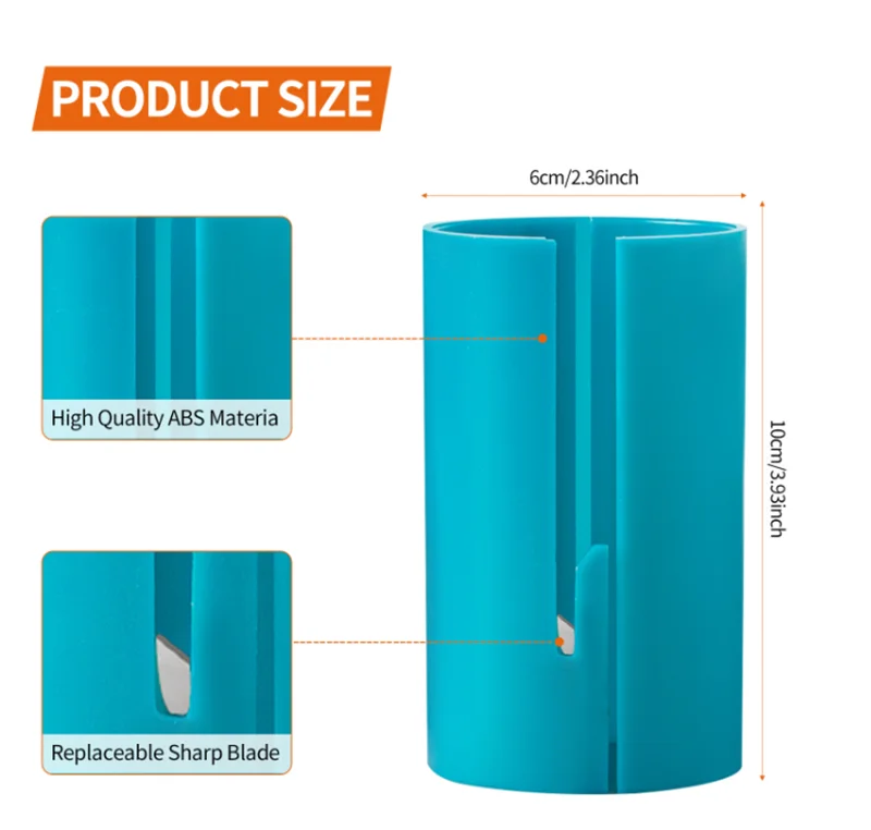 Bview Art Replaceable Sliding Birthday Christmas Little Gift Wrapping Paper Cutter for Cutting Gift Packing Paper