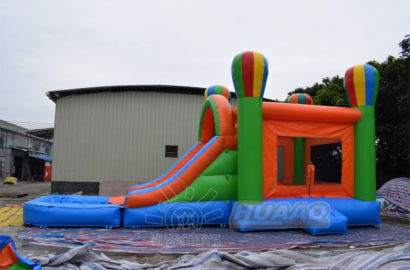 Moonwalk Inflatable Air Balloon Combo Themed Bouncer Jumping Bouncy Castle Jumper Bounce House With Water Slide For Jump