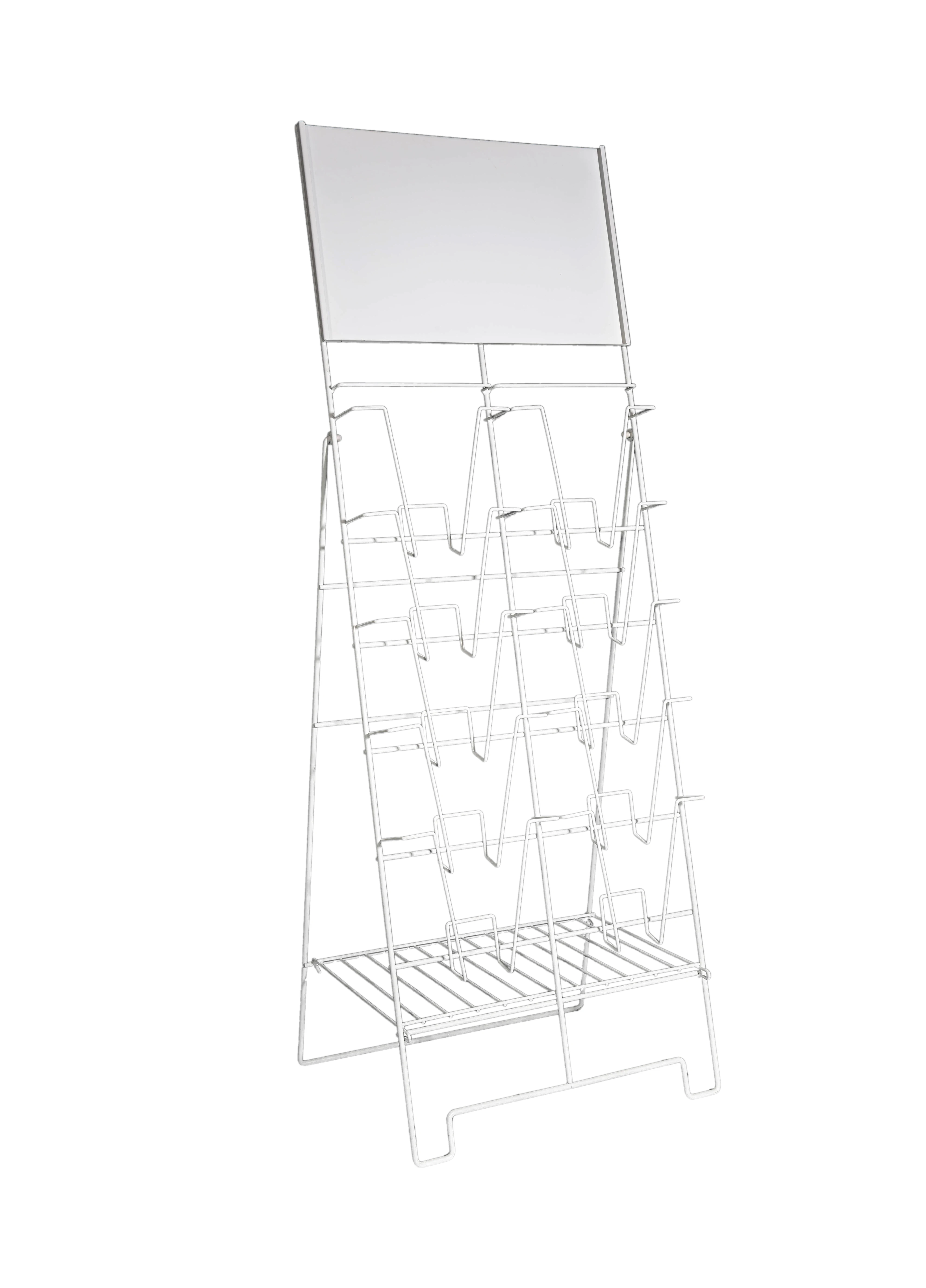 3-Tier Metal Book Display Stand Brochure display rack / Display magazine stand racks / newspaper organizer