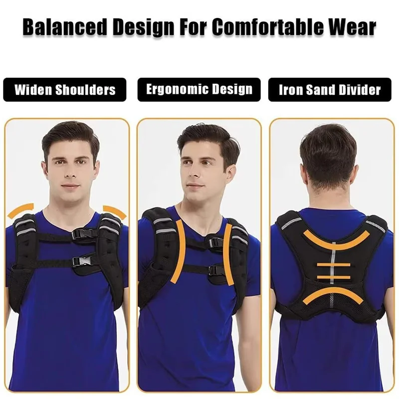 Workout Strength Training Running, Fitness Weight Loss Weighted Vest