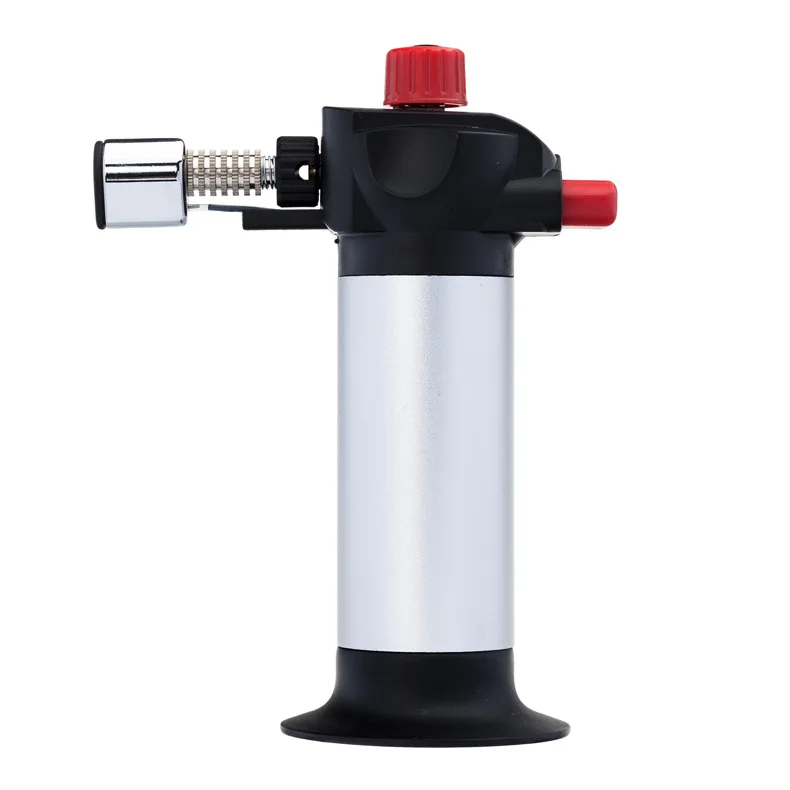 Wholesale Custom Logo Blue Flame  Butane Gas Torch Flame Lighter for Camping BBQ kitchen