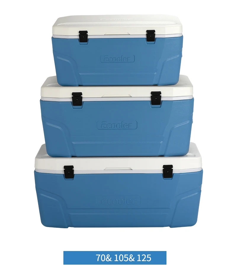 40L to 170L PU Foam Large Camping Ice Box Hard Plastic Ice Fish Cooler Box