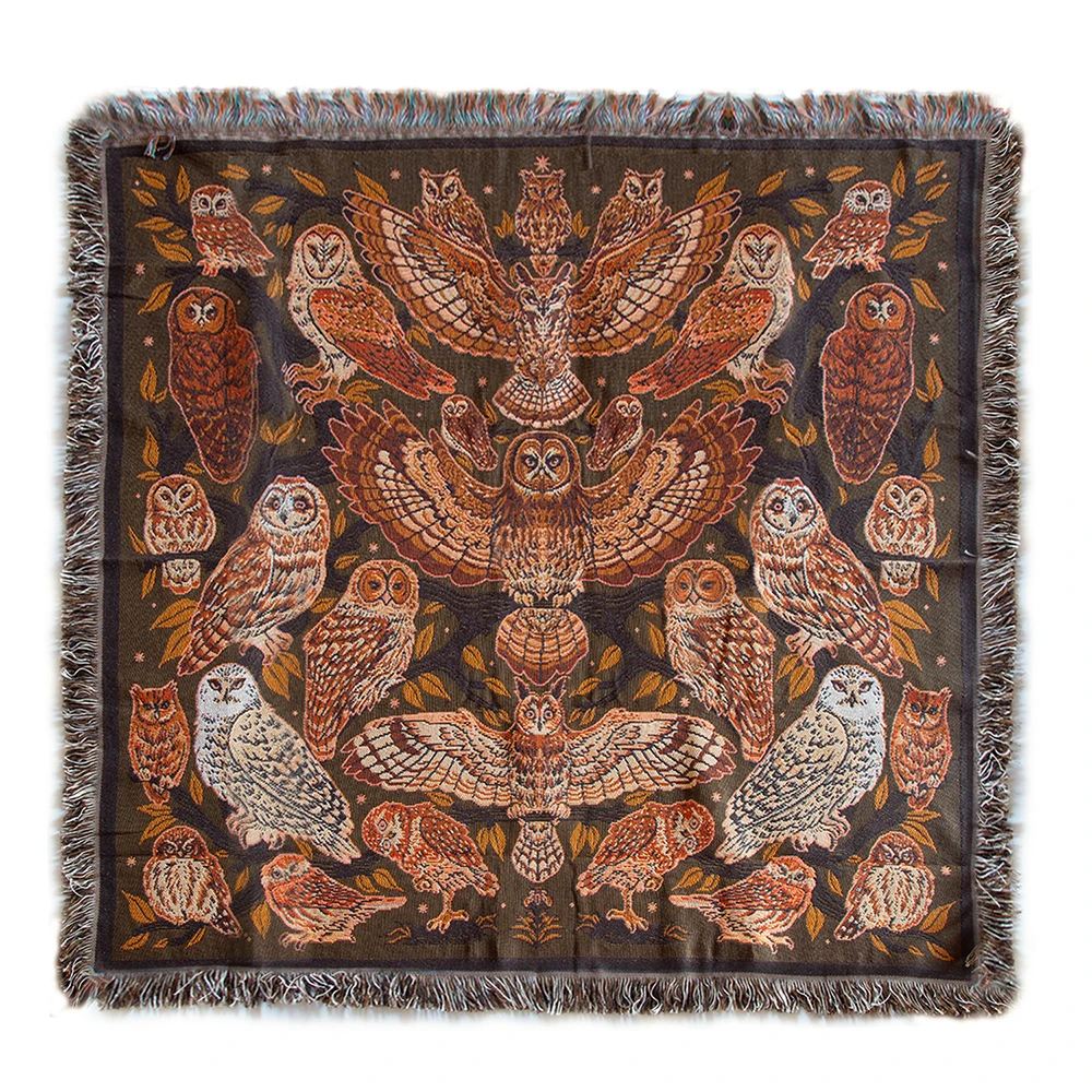 Customized New Products Jacquard Cotton Polyester Tapestry Woven Blanket With Top Selling