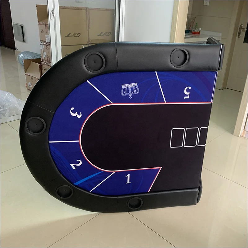 Champion Folding Poker Table Top w/ Suited Speed Cloth Playing Surface