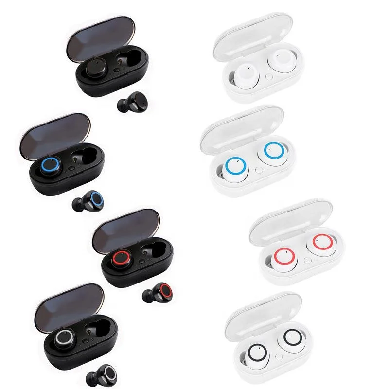 2024 New ideas y50 Earphones Charging Box Wireless Gaming Headphone 9D Stereo Sports Headsets With Microphone Earbuds