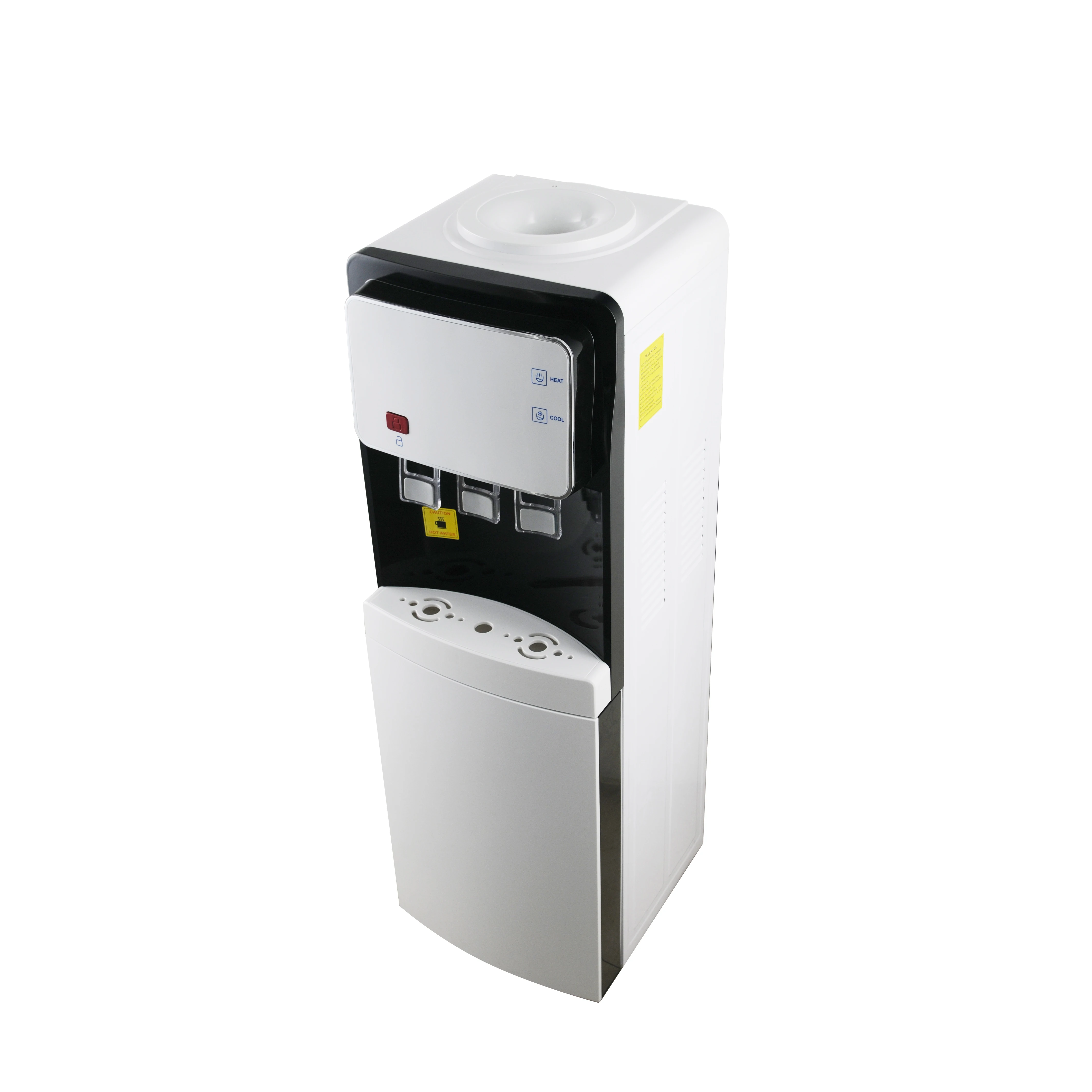 OEM ODM low noise vertical energy saving top loading healthy drinking water dispenser with mini-refrigerator optional