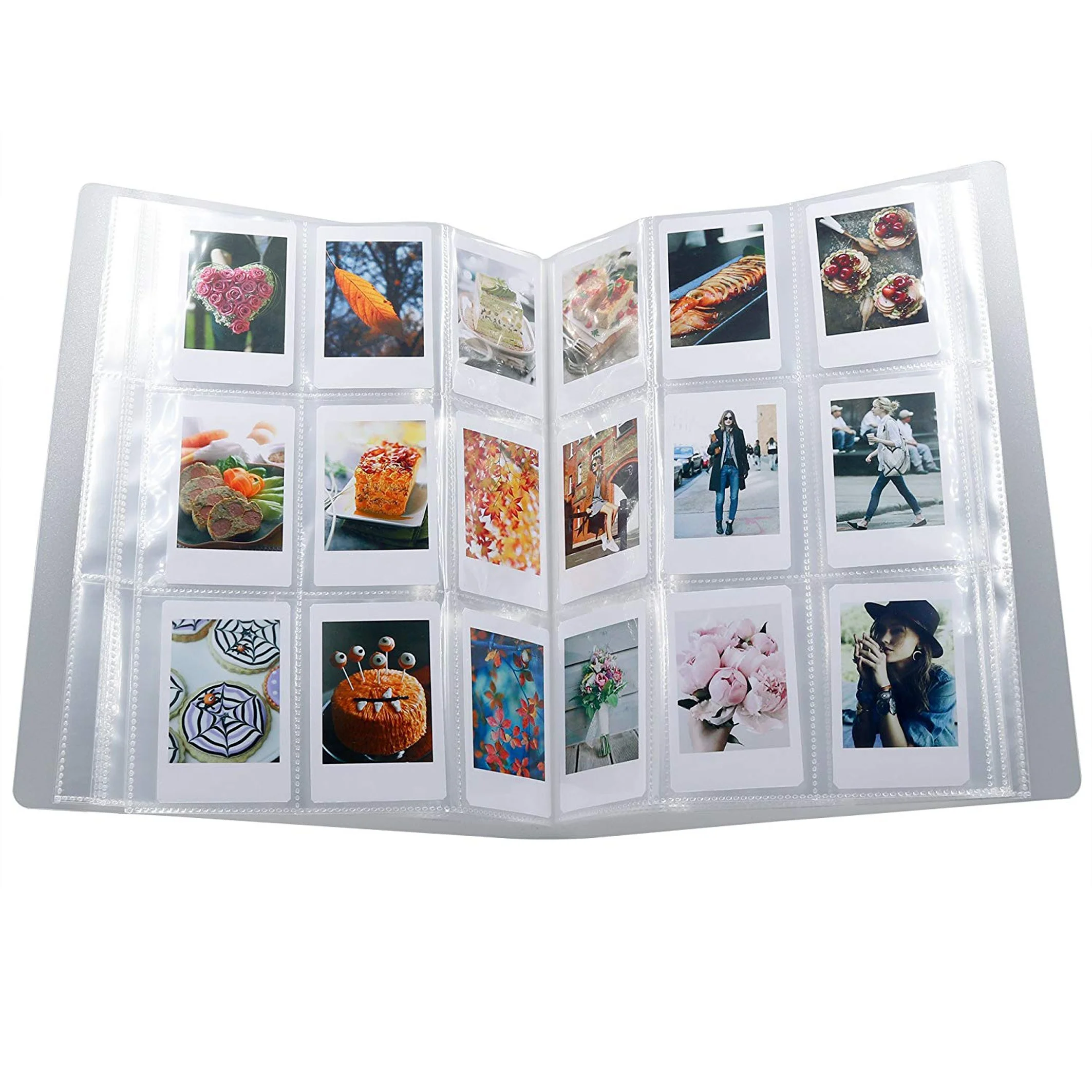288 Pockets 3-Inch Pack of 9 Instax Mini Clear Transparent Photo Album for Fujifilm, Business Card,Ticket Holder