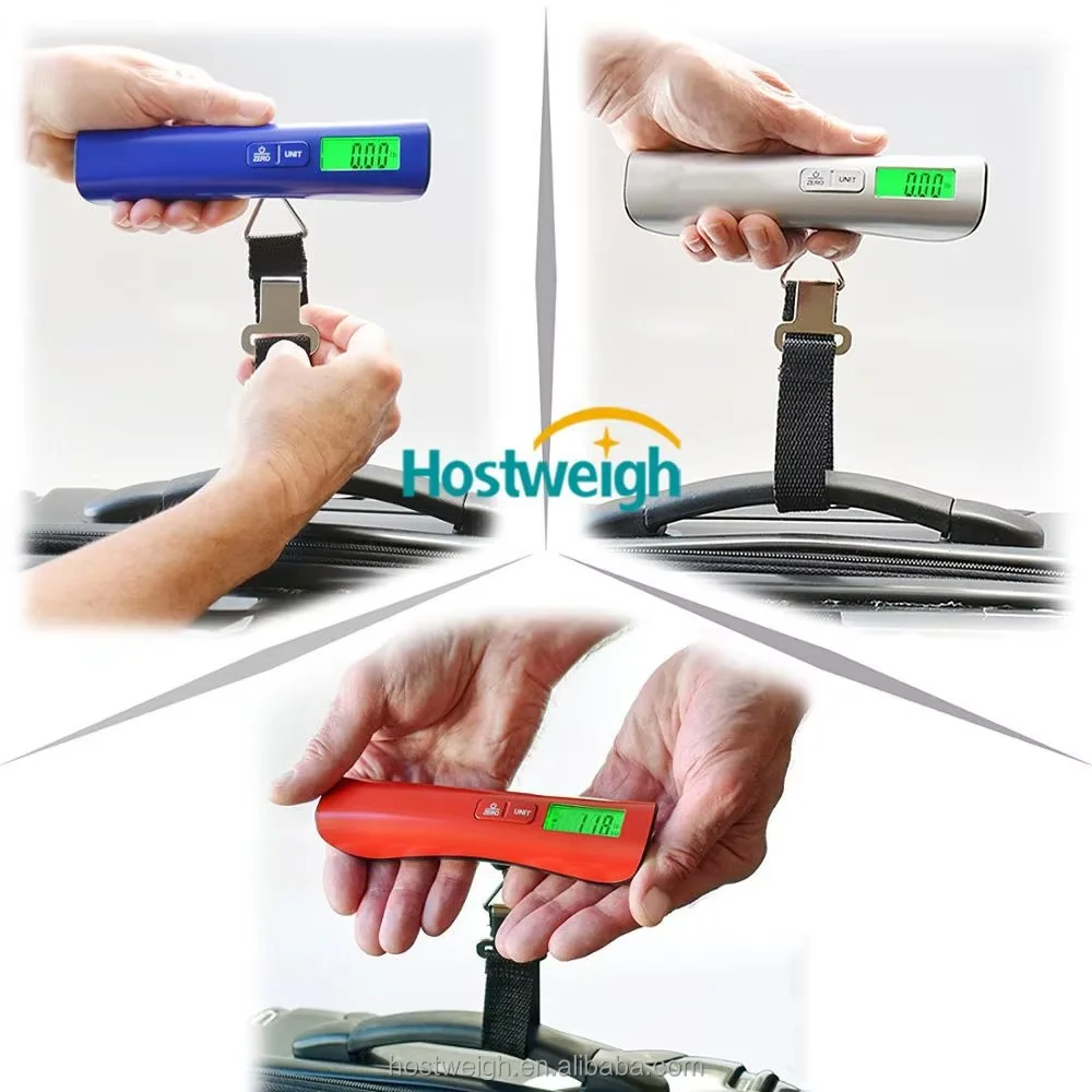 Luggage Weight Measuring Electronic Digital Travel Luggage Weighing Scale LCD Display Luggage Scale