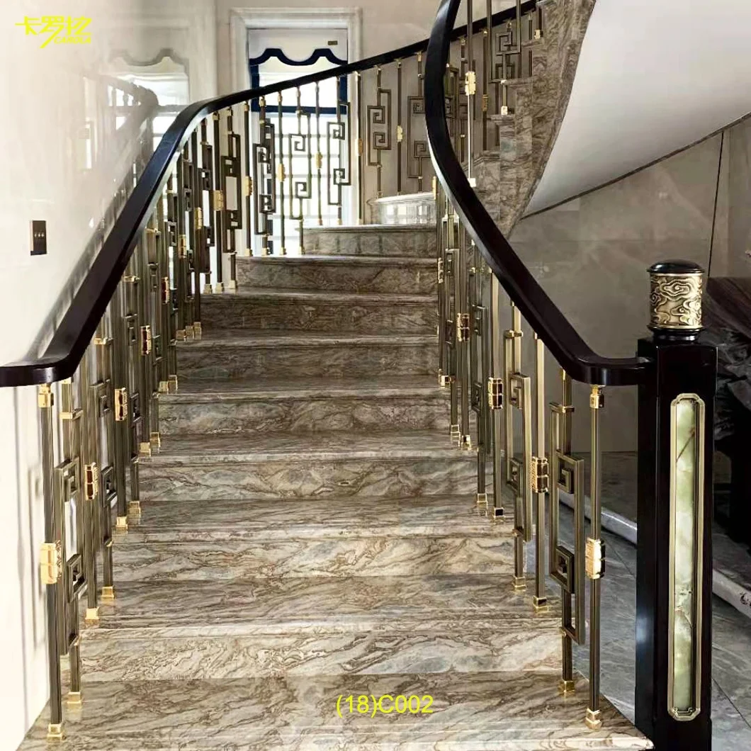 modern minimalist staircase handrail design brass deck railing