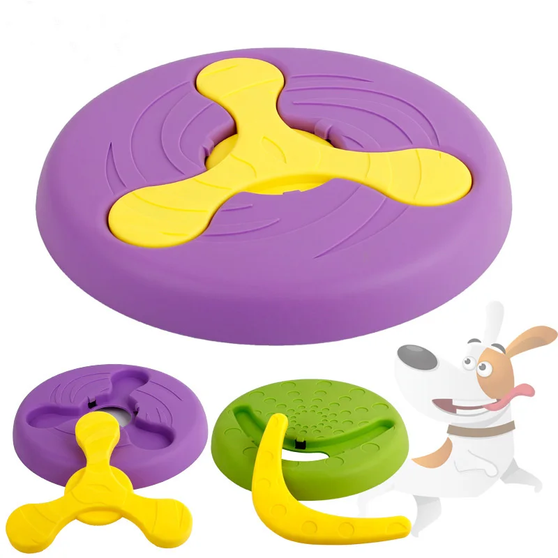 
Dog flying disc rubber dog toy pet training toy 