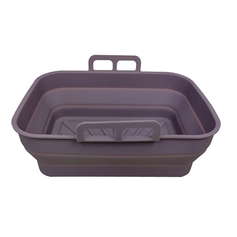 21cm*16cm Rectangular Food Grade Silicone Liner Folding Air Fryer Silicone Pot